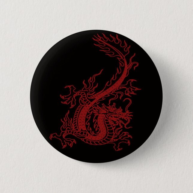 Red Dragon Glaurung Button (Front)