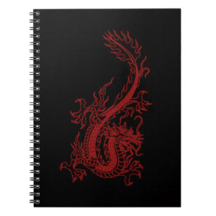 Red Dragon Glaurung Spiral Notebook