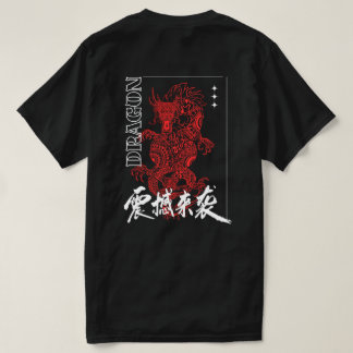 Red Dragon Japanese Streetwear Graphic T-Shirt