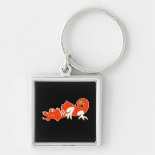 Red dragon key ring