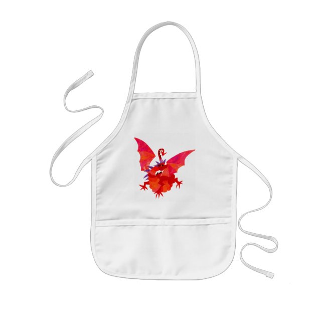 'Red Dragon' Kids Apron (Front)