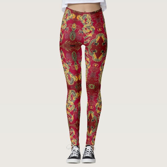 Red Dragon Leggings (Front)