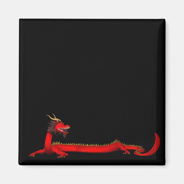 Red Dragon Magnet (Front)