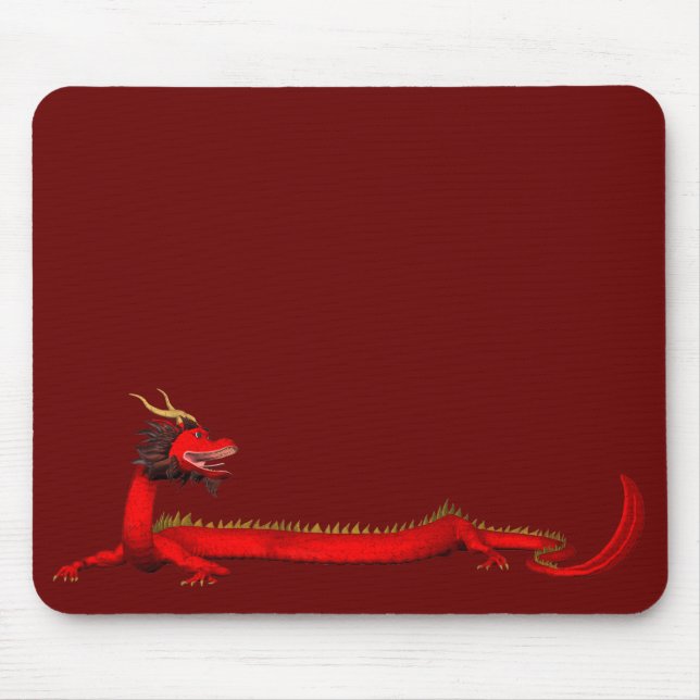 Red Dragon Mouse Pad (Front)