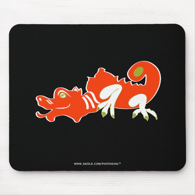 Red dragon mouse pad (Front)