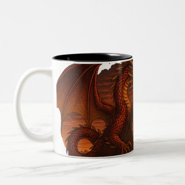 Red Dragon Mug Style (Left)