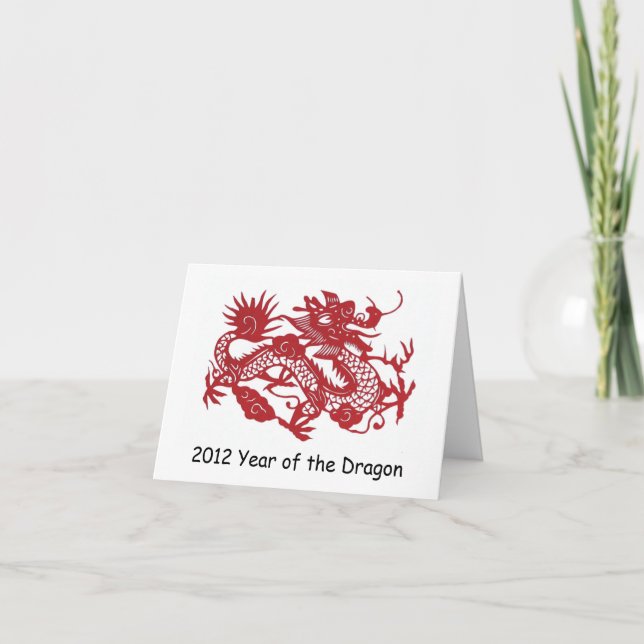 Red Dragon new year's card (Front)