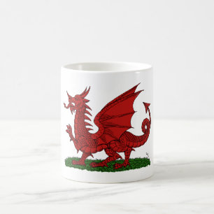 Red Dragon of Wales Coffee Mug