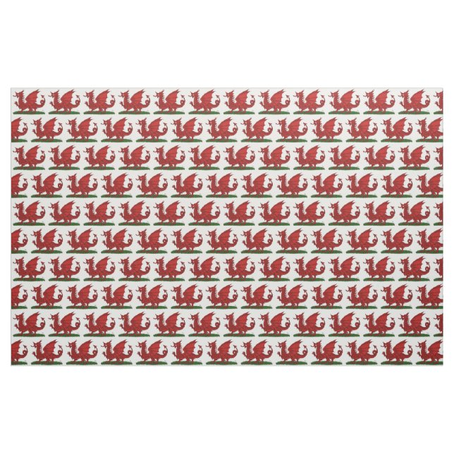 Red Dragon of Wales Fabric (Yard)