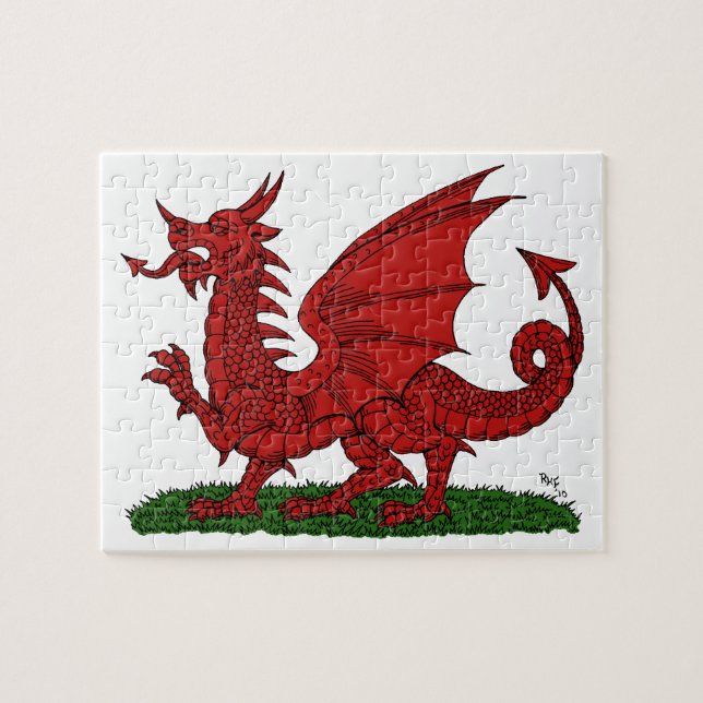 Red Dragon of Wales Jigsaw Puzzle (Horizontal)