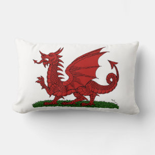 Red Dragon of Wales Lumbar Cushion