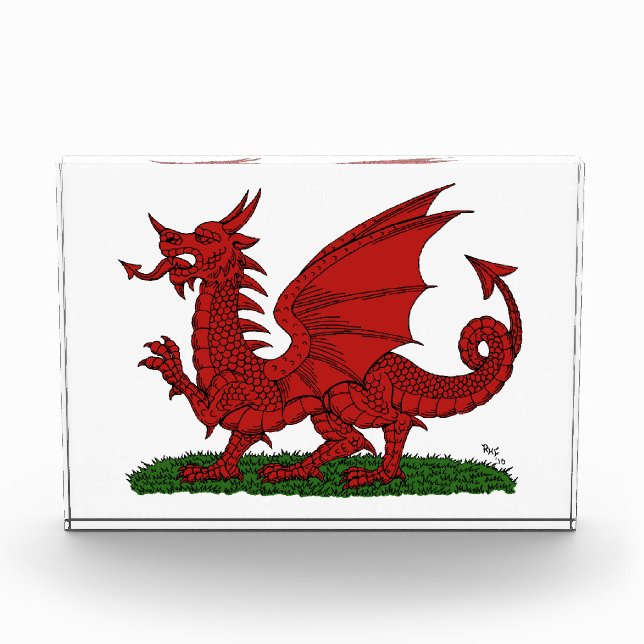 Red Dragon of Wales Photo Block (Front)
