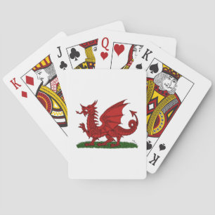 Red Dragon of Wales Playing Cards