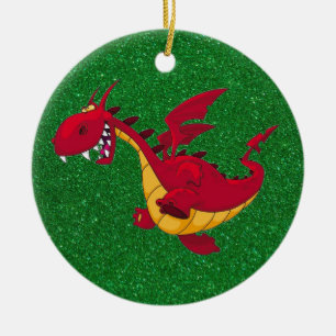 red dragon ornament