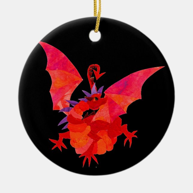 Red Dragon Ornament (Front)