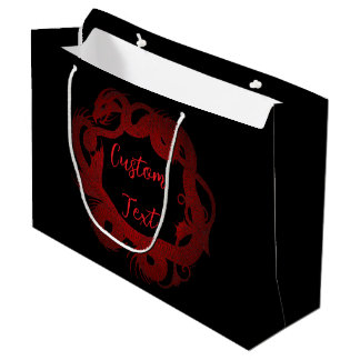 Red Dragon Personalised Large Gift Bag