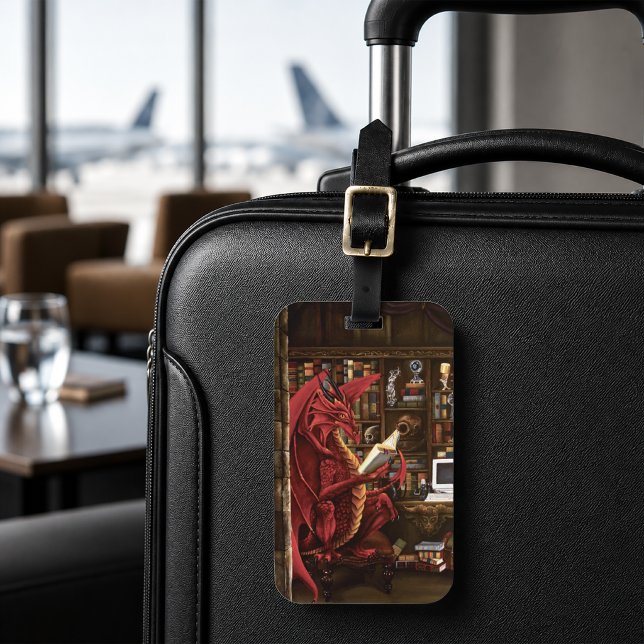 Red Dragon Podcast Fantasy Luggage Tag (Creator Uploaded)