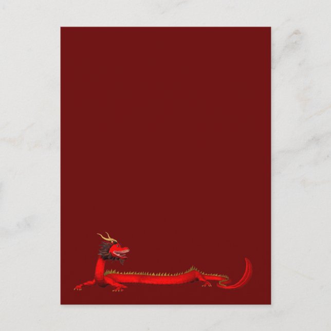 Red Dragon Postcard (Front)