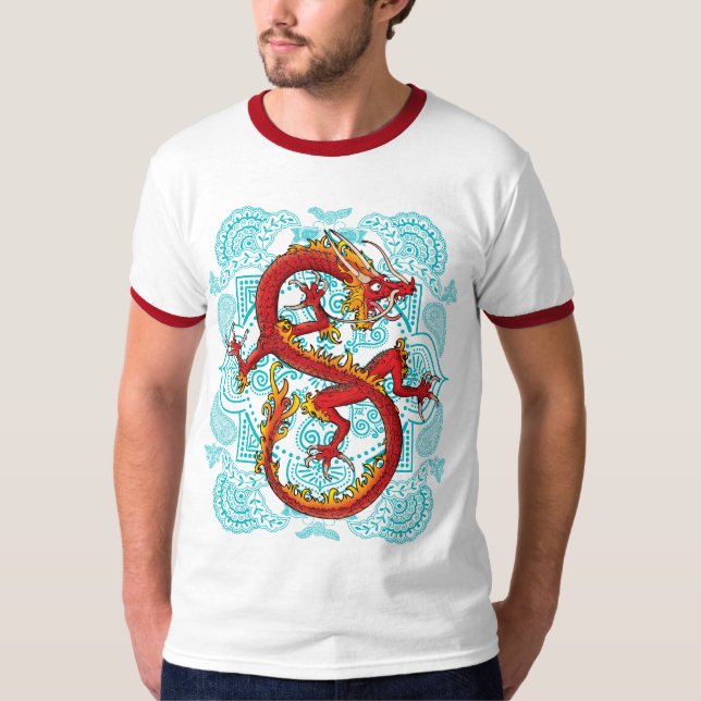 Red Dragon retro t-shirt (Front)