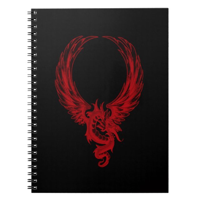 Red Dragon Ryuu Spiral Notebook (Front)