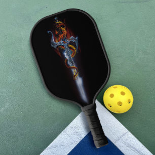 Red dragon Sword Fantasy Pickleball Paddle