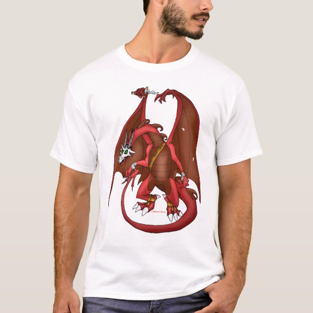 Red Dragon Warrior T-Shirt (Front)