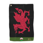 Red Dragon, Welsh flag & Wales, monogrammed Cymru