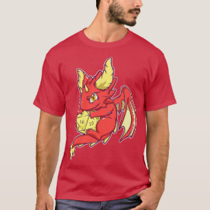 Red Dragon with D20 T-Shirt