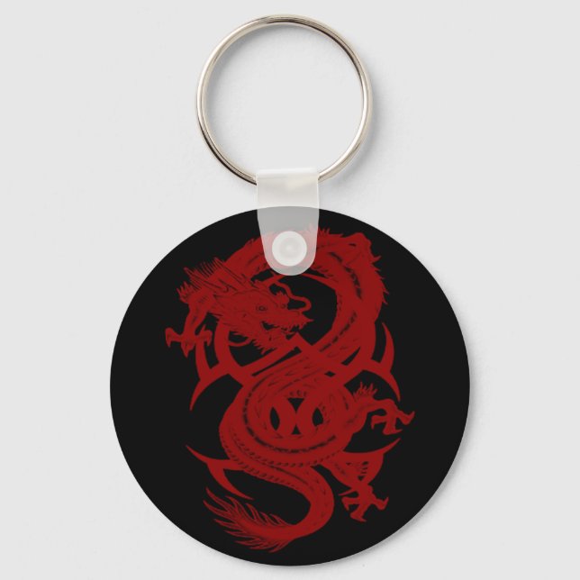 Red Dragon Xiuhcoatl Key Chain (Front)