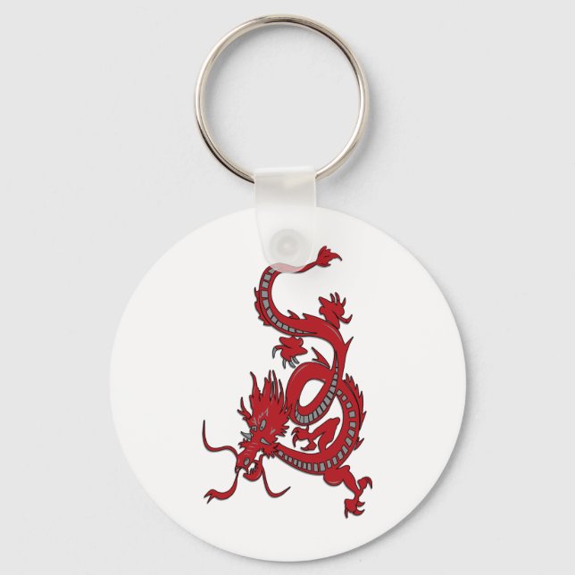 Red Dragon - Year of the Dragon Key Ring (Front)