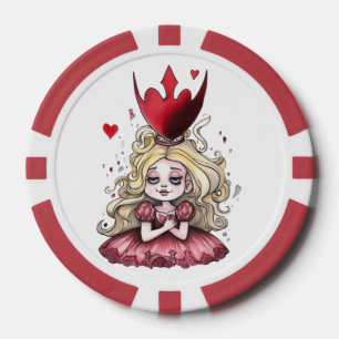 Red Dress Alice Poker Chips