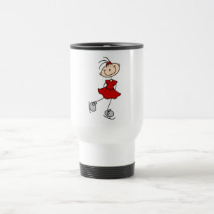 Red Dress Figure Skater Tshirts and Gifts Travel Mug
