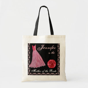RED Dress - Mother of the Bride Cotton Tote Bag