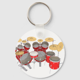 Red Drum Kit: 10 Piece: Key Ring