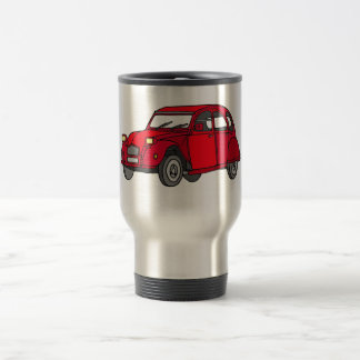 Red duck (2CV) Travel Mug