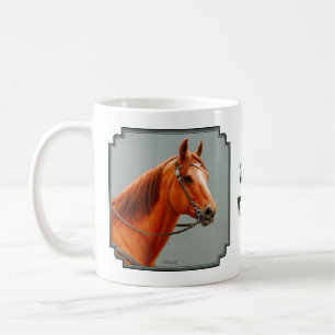 Red Dun Chestnut Sorrel Western Quarter Horse Coffee Mug