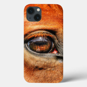 Red Dun Eye Equine Photo for Horse-lovers iPhone 13 Case