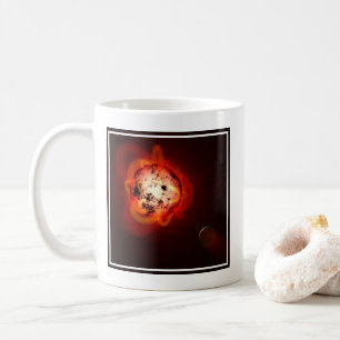 Red Dwarf Star Orbited By A Hypothetical Exoplanet Coffee Mug