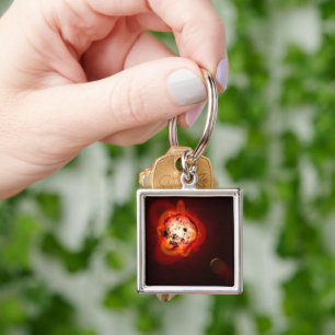 Red Dwarf Star Orbited By A Hypothetical Exoplanet Key Ring