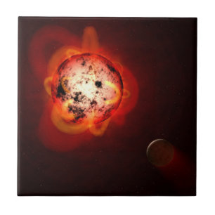 Red Dwarf Star Orbited By A Hypothetical Exoplanet Tile