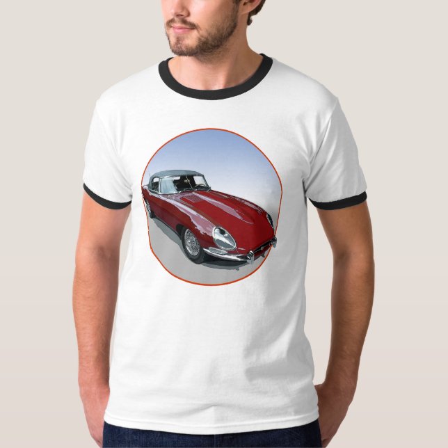 Red E Type Roadster T-Shirt (Front)