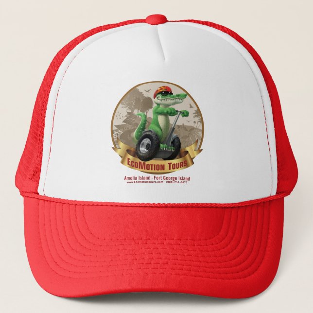 Red EcoMotion Tours Hat (Front)
