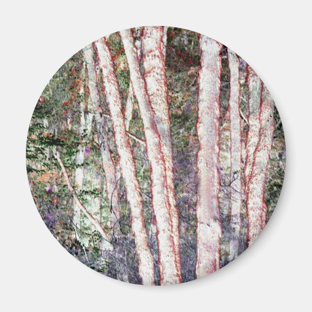 Red-Edged Trees Magnet (Front)