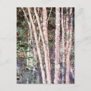 Red-Edged Trees Postcard