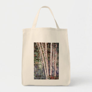 Red-Edged Trees Tote Bag