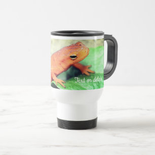 Red Eft Salamander Nature Personalized  Travel Mug