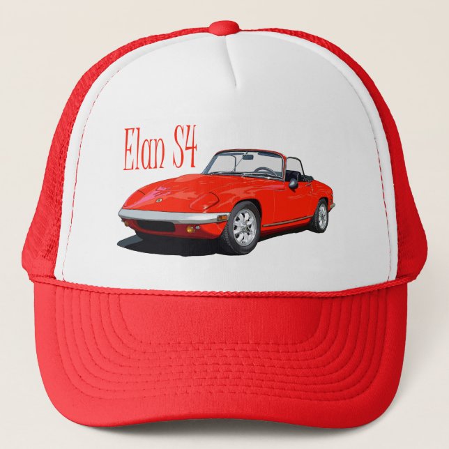 Red Elan S4 Trucker Hat (Front)