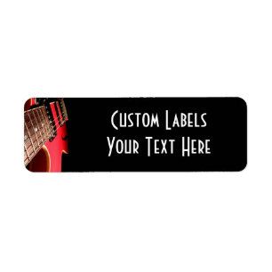 Red Electric Guitar Photo - PERSONALIZE