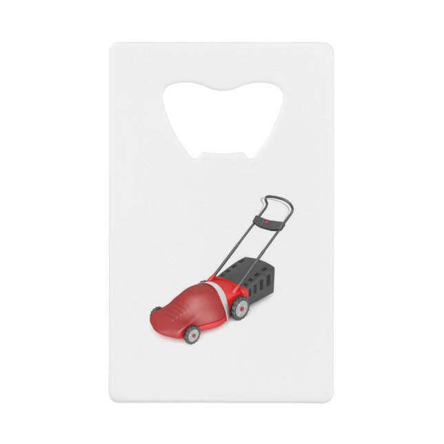 Red electric lawn mower (Front)