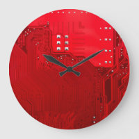 red electronic circuit motherboard pattern texture